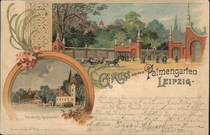 Leipzig Palmengarten Vorderes Restaurant Kutsc
