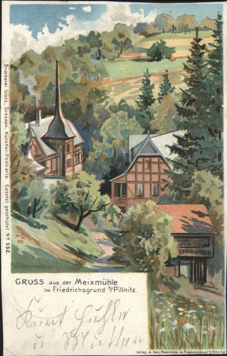 Pillnitz Meixmühle im Friedrichsgrund
