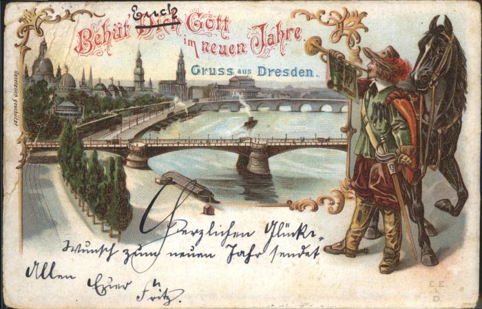 Dresden Brücke Pferd