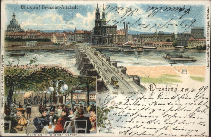 Dresden Brücke Schiff