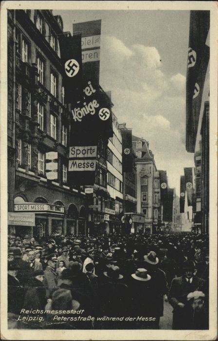 LEIPZIG Sachsen Petersstrasse waehrend Messe NZ4