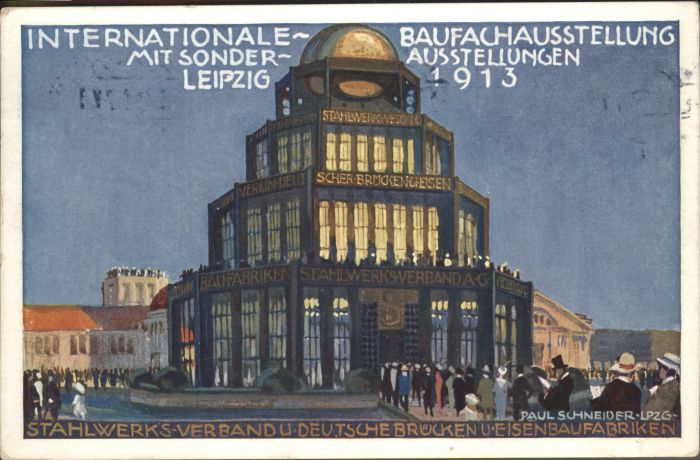 Leipzig Baufachausstellung Künstler Paul Schill