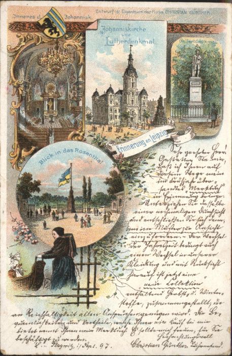 Leipzig Rosenthal Johannis Kirche  Luther Denkm