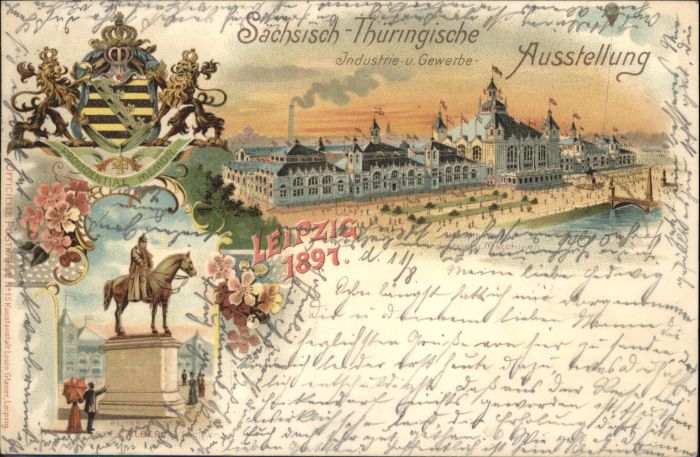 Leipzig Gewerbe Ausstellung Pferd