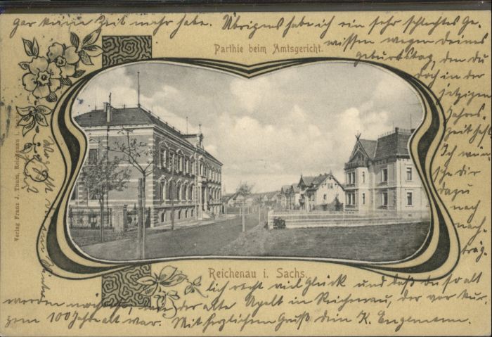 Reichenau Sachsen Bogatynia Partie am Amtsgericht