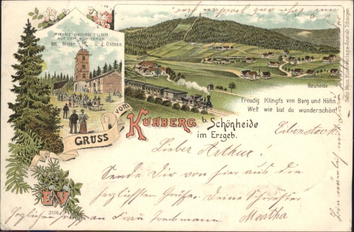 Schoenheide Erzgebirge Kuhberg