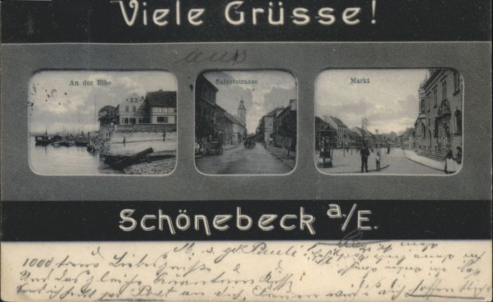Schoenebeck Elbe Salzerstrasse Markt