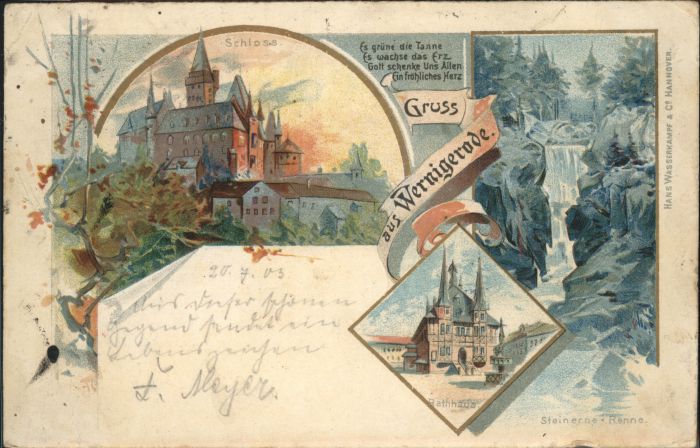 Wernigerode Harz Schloss Rathaus