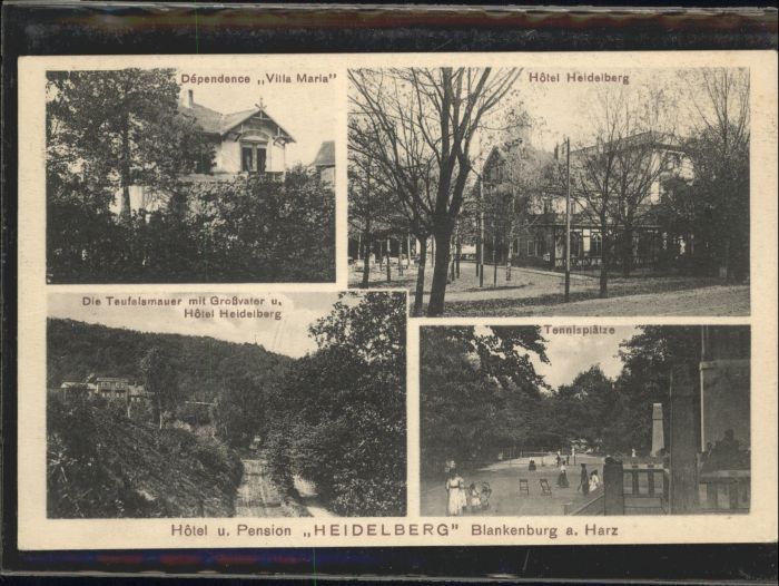 Blankenburg Harz Hotel Heidelberg Tennisplatz Dependence