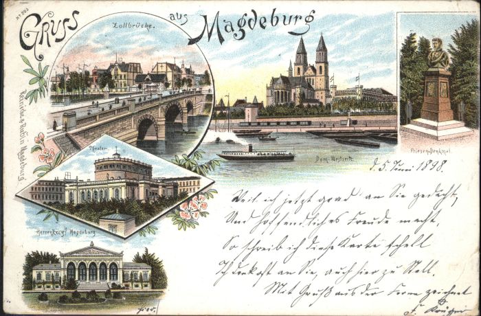 Magdeburg Zollbrücke Theater Denkmal