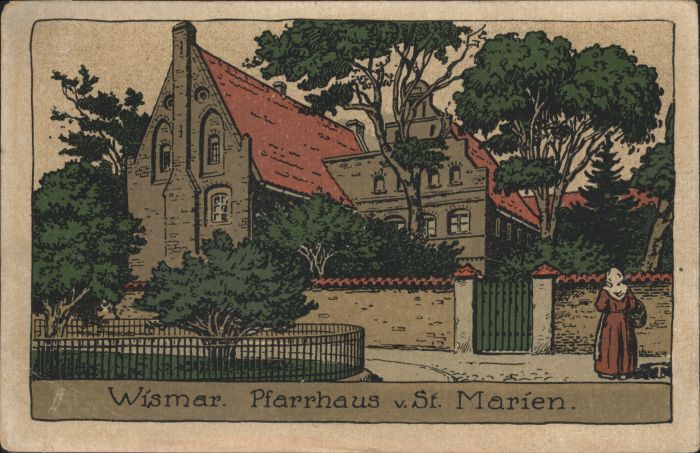 Wismar Mecklenburg Vorpommern Pfarrhaus St Marien