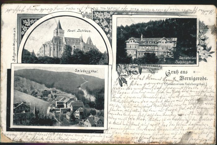 Wernigerode Harz Schloss Sanatorium Salzbergthal