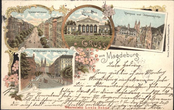 Magdeburg Kaiserstrasse Johanniskirche Herrenkrug