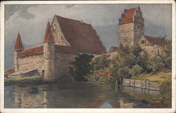 Dinkelsbuehl Wasserburg künstler Hans Schulze