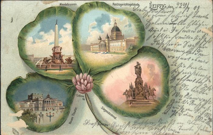 Leipzig Kleeblatt Mendebrunnen Reichsgerichtsge