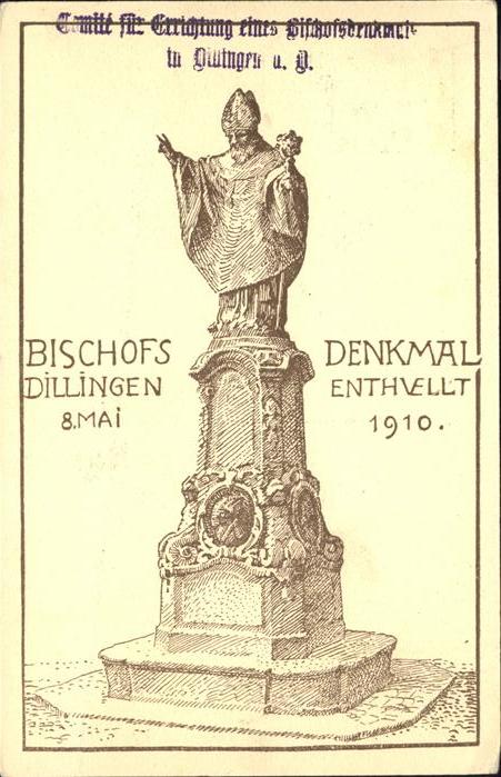 Dillingen Donau Bischofs Denkmal