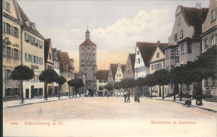 Guenzburg Marktplatz Stadtthor