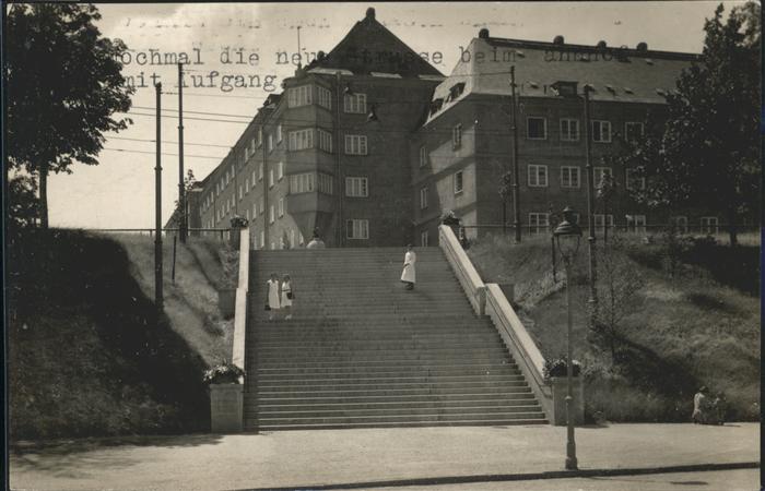 Limbach-Oberfrohna Sachsen Freitreppe Bahnhof zu Duererplatz