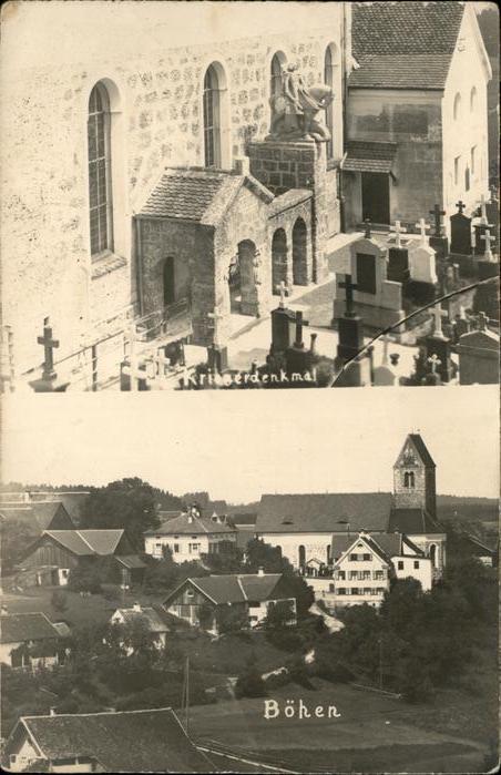 Boehen Unterallgaeu Krieger Denkmal