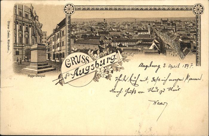 Augsburg Fugger Denkmal