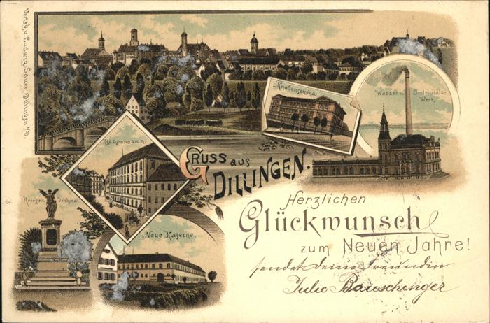 Dillingen Donau Kaserne Krieger Denkmal Gynasium Elektr