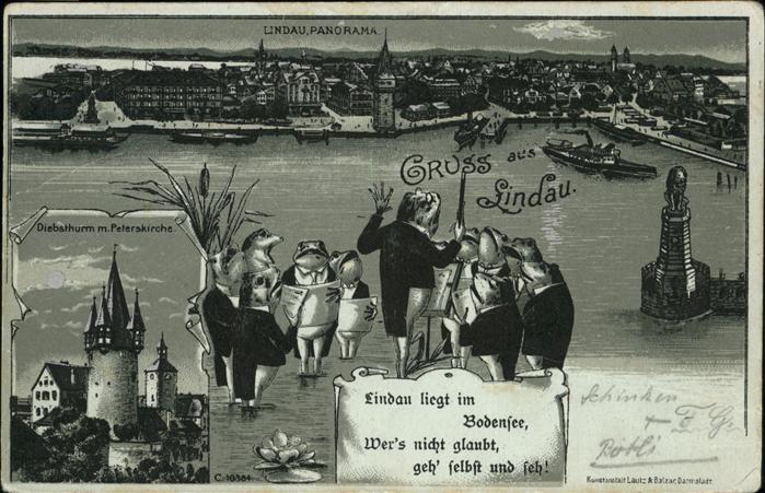 Lindau Bodensee Diebsthurm Peters Kirche  Schiff