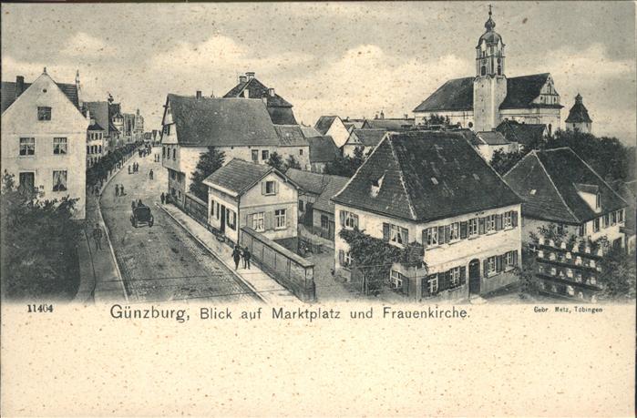Guenzburg Marktplatz Frauen Kirche