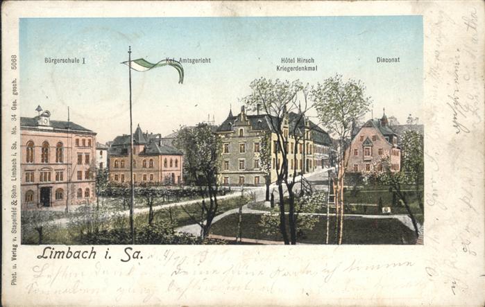 Limbach-Oberfrohna Bürgerschule Amtsgericht Krieger Denkma