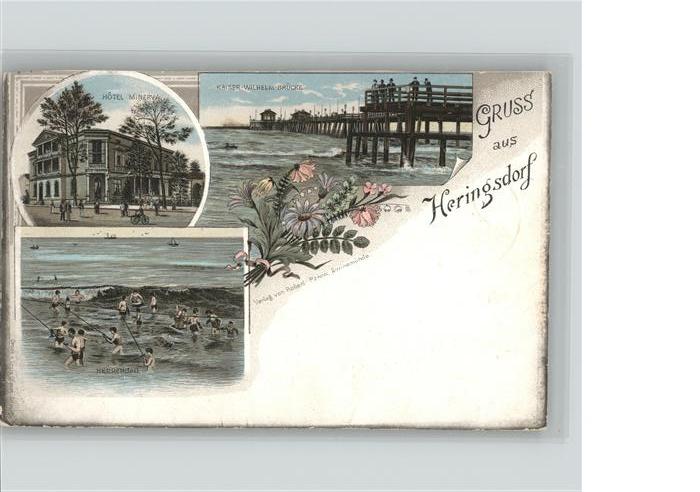 Heringsdorf Ostseebad Usedom Kaiser Wilhelm Brücke Hotel Minerva