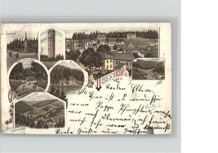 Oberhof Thueringen Denkmal Schneekopf Obere Schweizerhütte