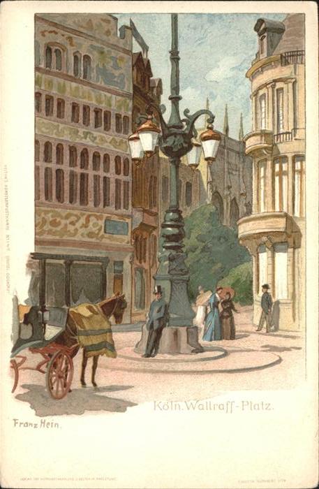 Koeln Rhein Wallraff Platz Künatler Franz Hein Kuts