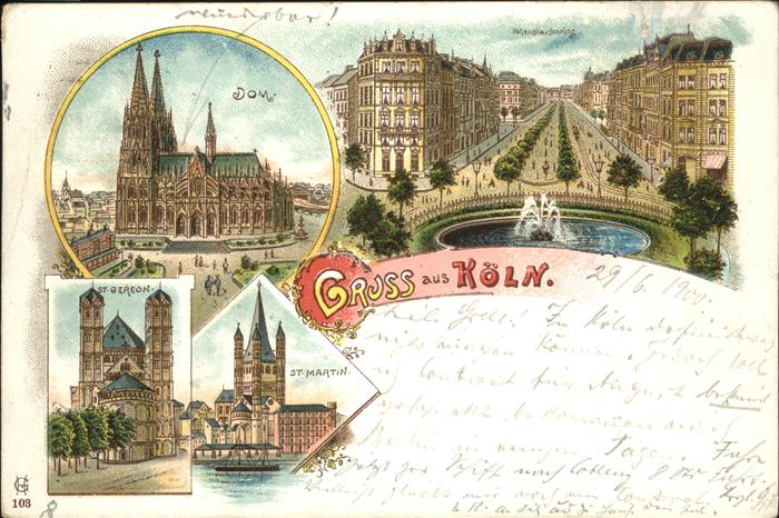 Koeln Rhein Dom St Martin
