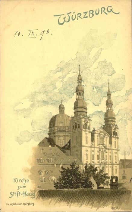 Wuerzburg Kirche Stift Haug