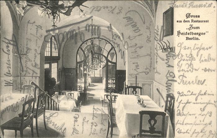 Berlin Restaurant Zum Heidelberger