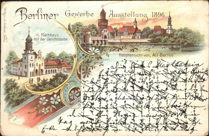 Berlin Gewerbeausstellung Rathaus