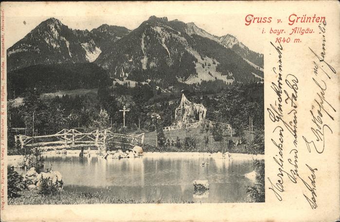 Sonthofen Oberallgaeu [Stempelabschlag] Grünten