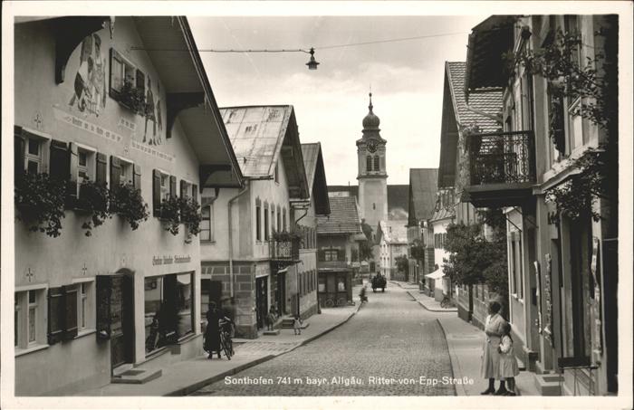 Sonthofen Oberallgaeu Ritter von Epp Strasse