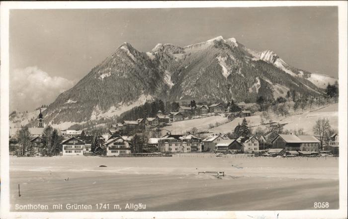 Sonthofen Oberallgaeu Grünten