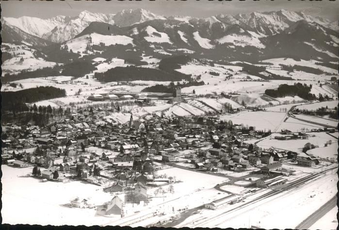 Sonthofen Oberallgaeu Fliegeraufnahme