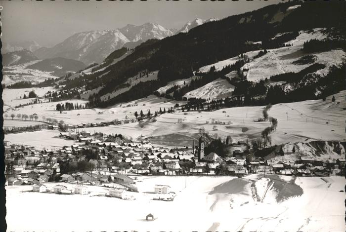 Nesselwang Allgaeu Bayern Fliegeraufnahme