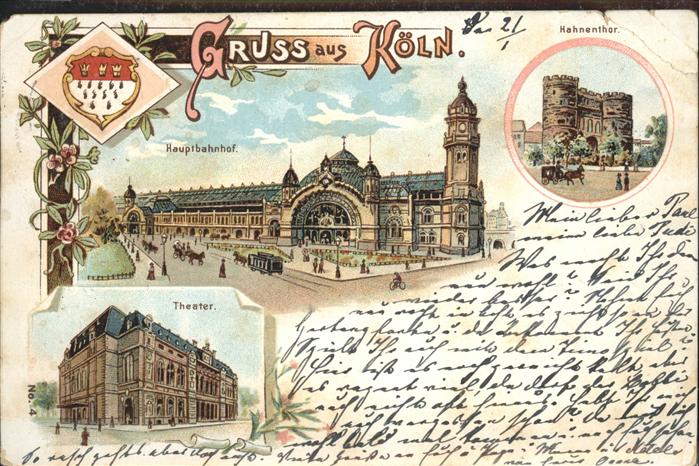 Koeln Rhein Bahnhof Theater Hahnenthor Kutsche