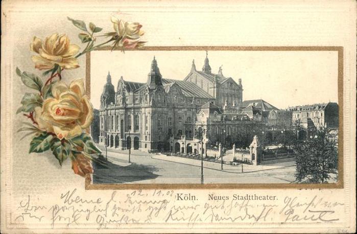 Koeln Rhein Stadttheater Rose