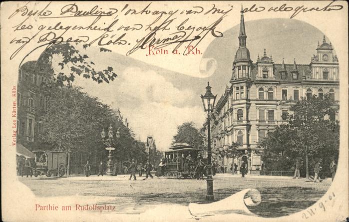 Koeln Rhein Rudolfsplatz Kutsche