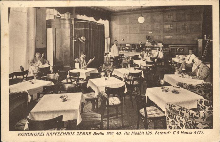 BERLIN  CITY Konditorei Kaffeehaus Zemke
