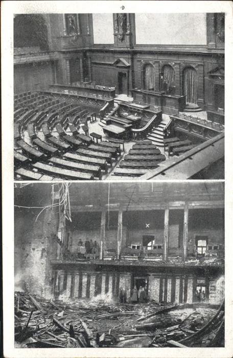 BERLIN  CITY [?] Brand Reichstagsgebaeude