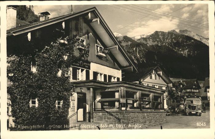 Hinterstein Bad Hindelang Alpen Gasthof  gruener Hut