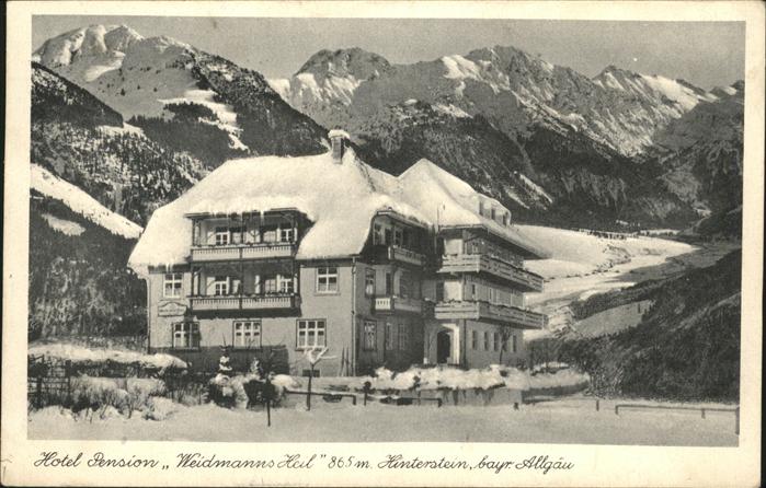 Hinterstein Bad Hindelang Hotel Pension Weidmannsheil