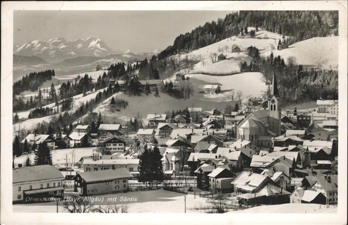 Oberstaufen Oberallgaeu Bayern Saentis