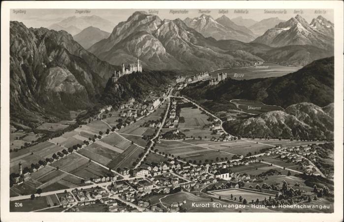Schwangau Fliegeraufnahme Hohenschwangau