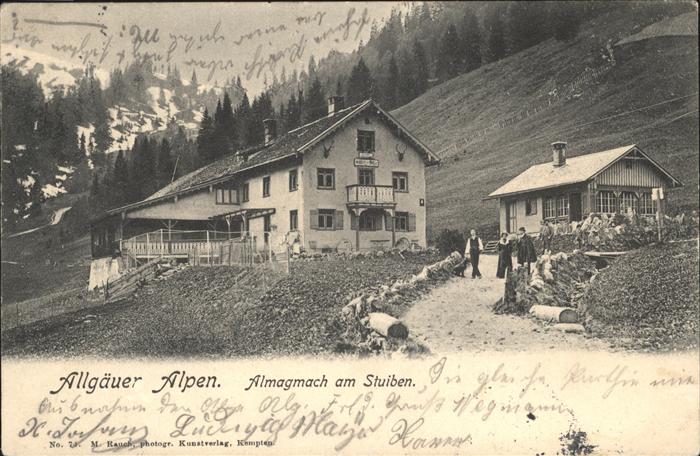 Immenstadt Allgaeu [Stempelabschlag] Almagmach Stuiben